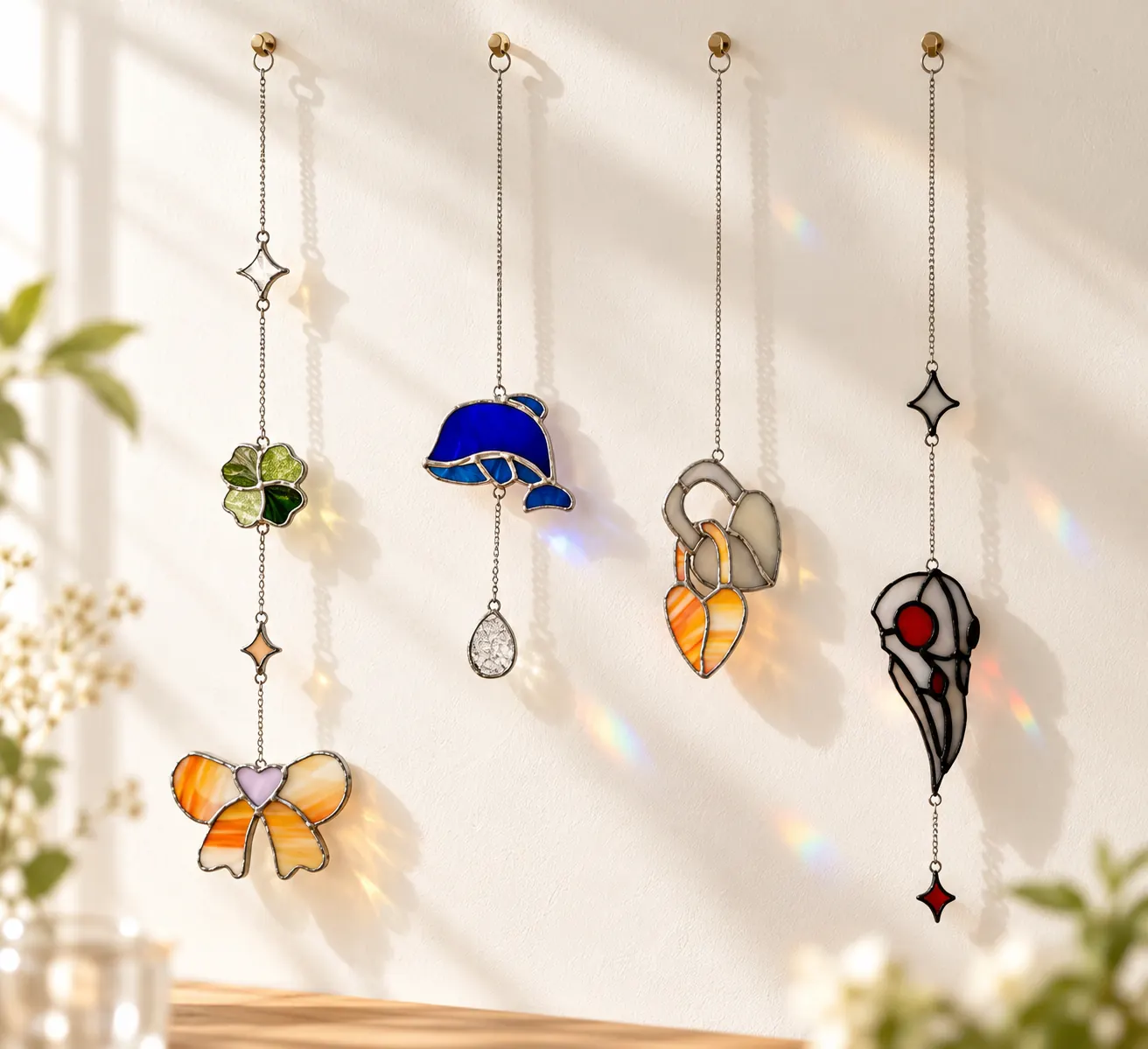 Objet décoratif en vitrail — Suspensions